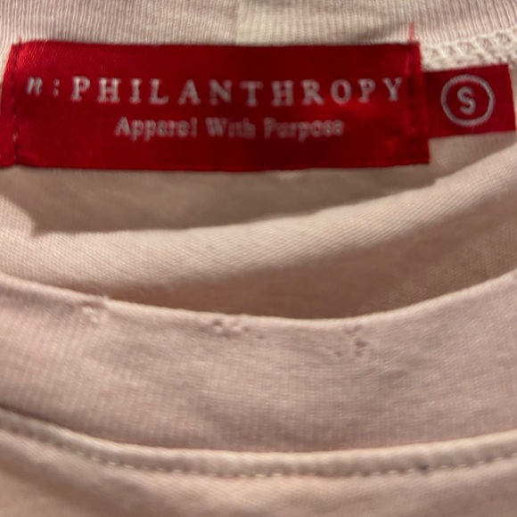 n:PHILANTHROPY Tank Top w/Cutout Detail/Distressed Edges, Size S, Excellent Cond - Picture 13 of 15